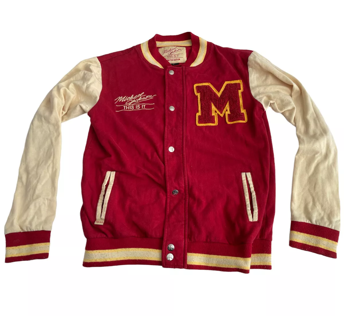 Michael Jackson This Is It Thriller Varsity Jacket Coat Limited Edition XS  Rare