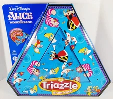 Triazzle BrainTeaser Puzzle Disney's Alice in Wonderland 28 pc Brain Teaser