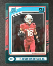 2024 Panini Clearly Donruss - Rated Rookie Marvin Harrison Jr. #54 Teal (RC)