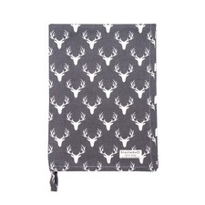 Krasilnikoff: Geschirrtuch "Antlers, charcoal" 50 x70 cm Tea Towel, Hirschgeweih