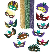 Masquerade Mask  Bead Assortment - 60 Pc.