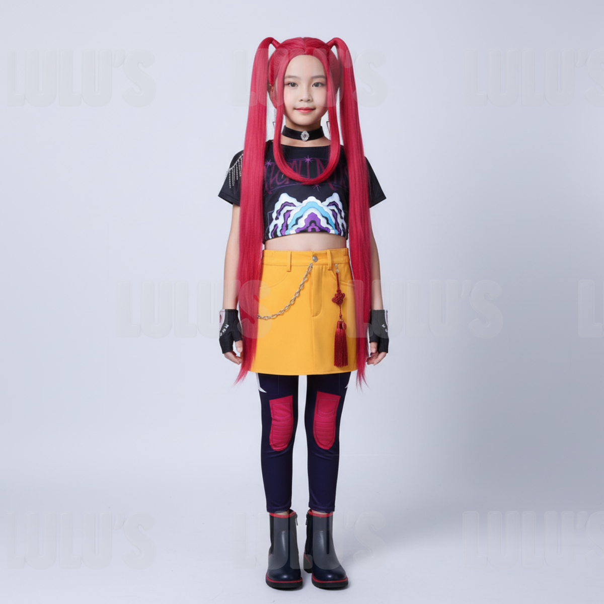 Costume Cosplay Zoey/Demon Hunter - Tenue Complète Avec Perruque Pour Kpop, Halloween Et Conventions