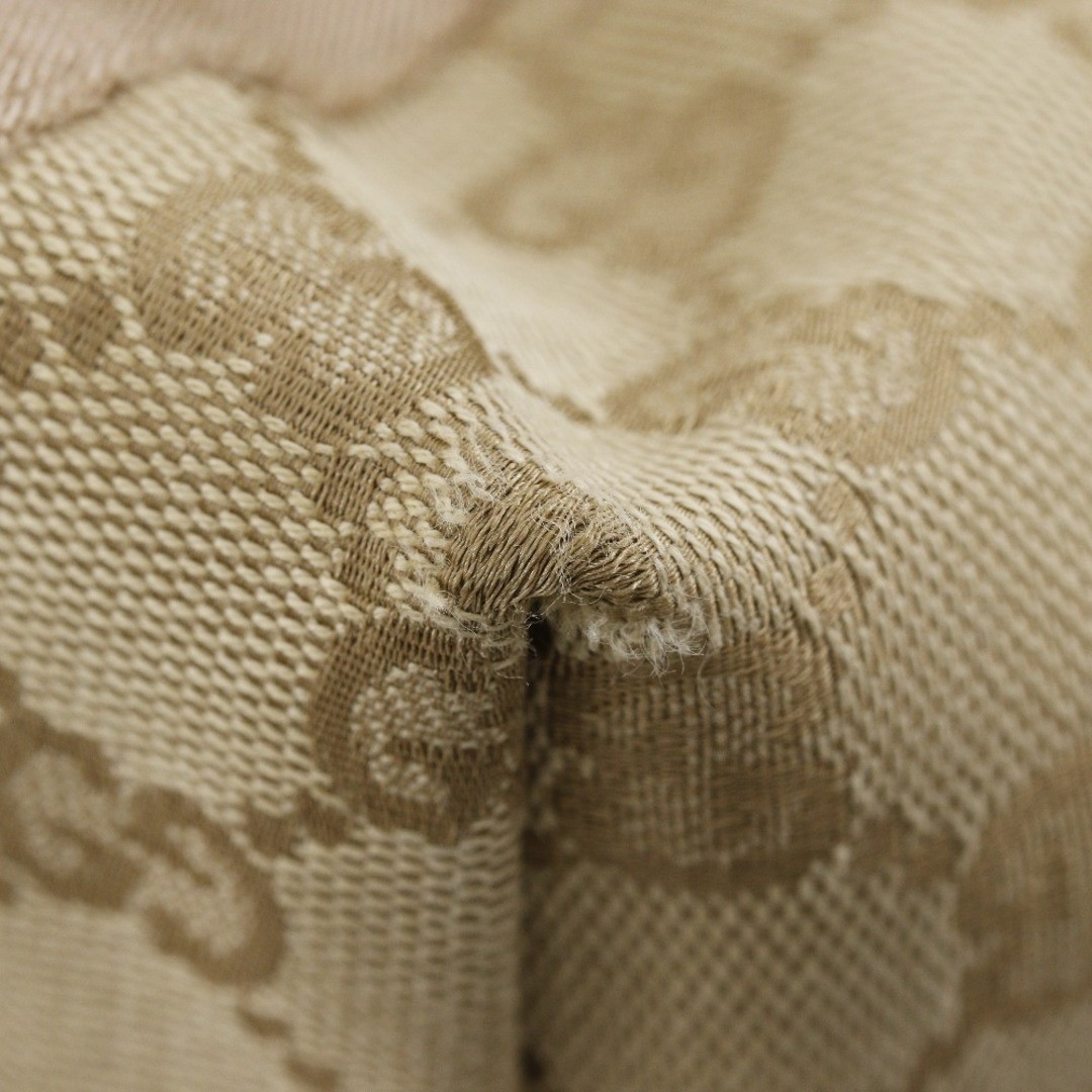 Gucci GG Canvas Leather Brown Women's Handbag Used, 139261 thumbnail 4