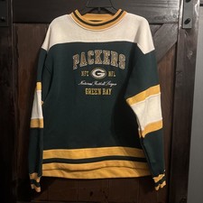 Vintage Green Bay Packers Pro Player Crewneck Size Large 90s L