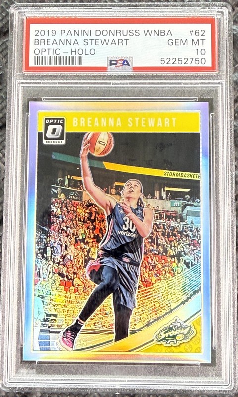 2019 Donruss WNBA Breanna Stewart Optic Holo PSA 10 Stewie NY Liberty