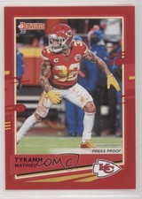 2020 Panini Donruss Press Proof Red Tyrann Mathieu #4 14gy