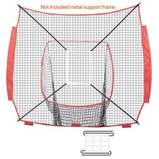 Uimoso 7x7 ft Baseball Training Net for Hitting and Pitching Practice with Zone