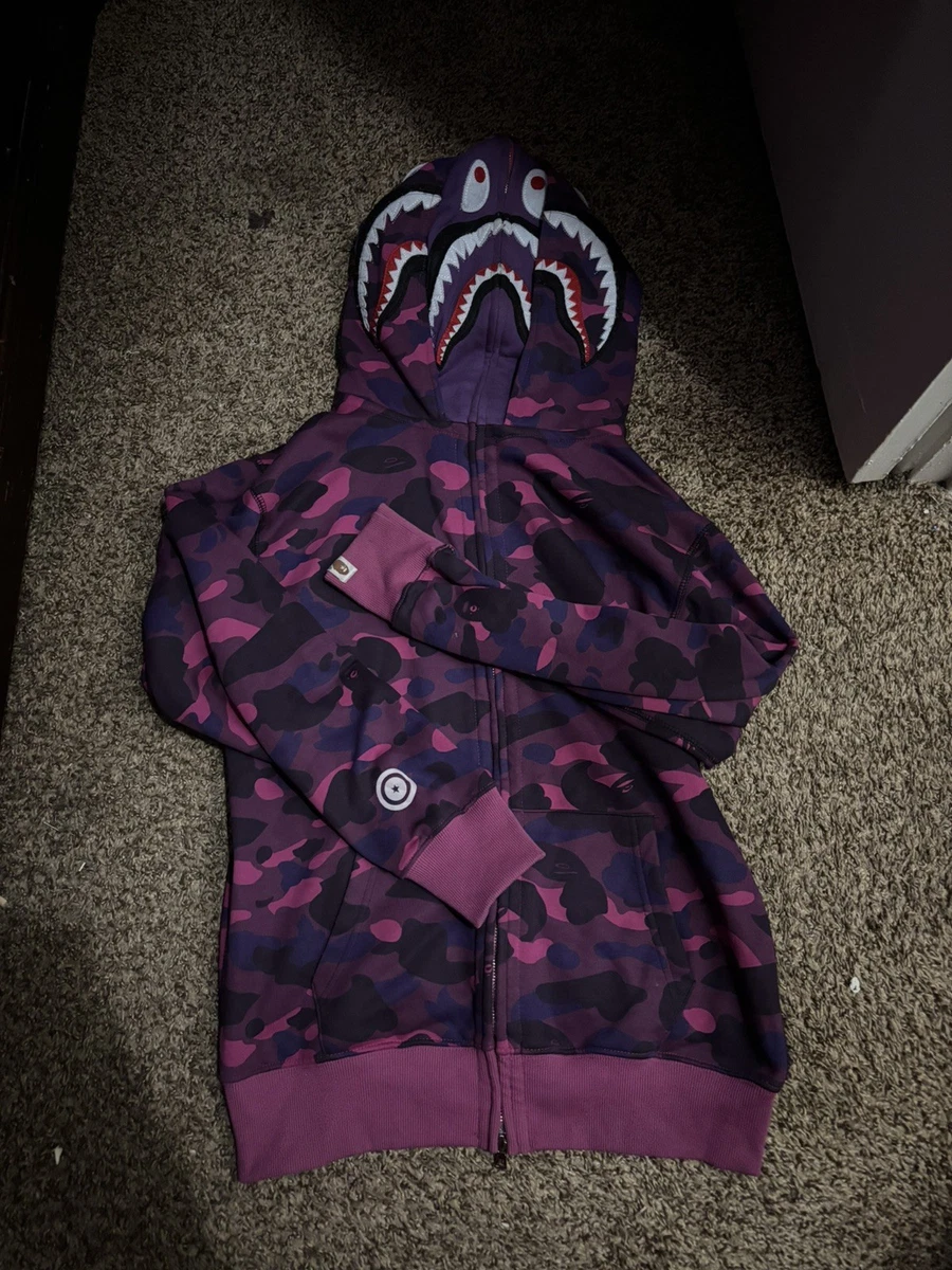 A Bathing Ape Purple Long Sleeve Hoodies & Sweatshirts for Men for