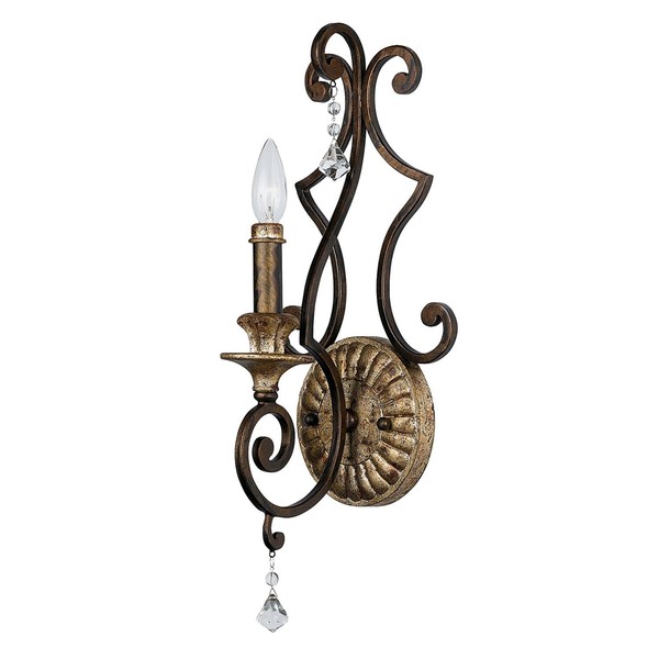 Romantische Gotica Wandlampe Bronze Rustikal Lampe Wohnzimmer Flur Schlafzimmer-image