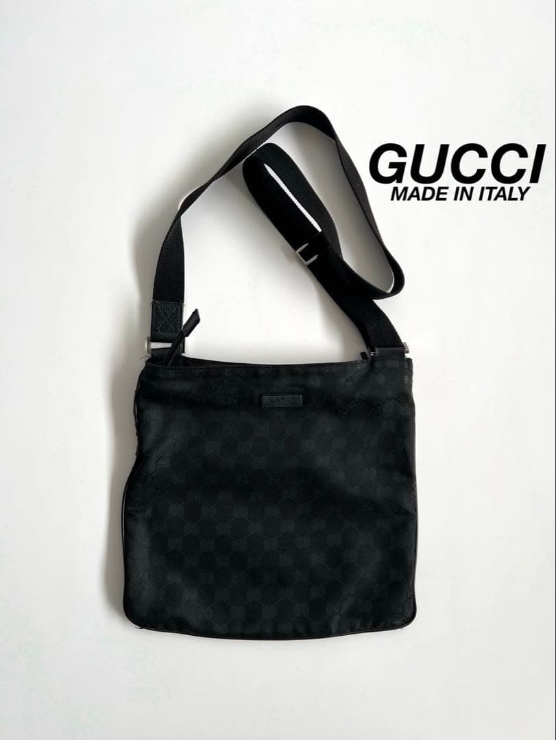 Authentic GUCCI GG Pattern Canvas One Shoulder Bag - image 1