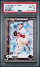 2025 TOPPS HOLIDAY GLITTER #H111 MICK ABEL PSA 10