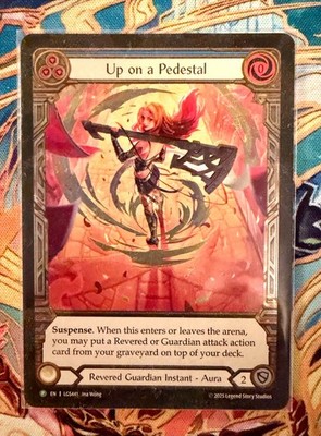 flesh and blood card art Flesh and Blood TCG - Up on a Pedestal - Cold Foil Extended Art