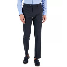 Tommy Hilfiger Men's Charcoal Wool Modern-Fit TH-Flex Suit Pants Size 33x30