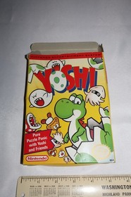 1992 Yoshi Nintendo NES Instruction Booklet & Box No Video Game 90s Mario