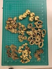 Vintage Monet Gold Tone Clip On Earring Lot Estate 80s 90s Costume Jewelry 1.7lb