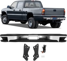 Chrome Rear Step Bumper For 1999-2007 Chevy Silverado Gmc Sierra 1500 Wside Pad