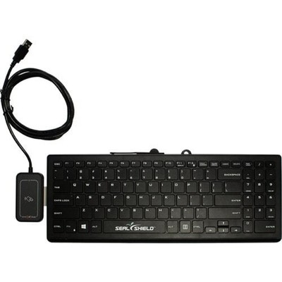 Black Cleanwipe Pro Black Keyboard - RDR-80032BKU-V2 WAVE ID Plus Mini V3 iCl...