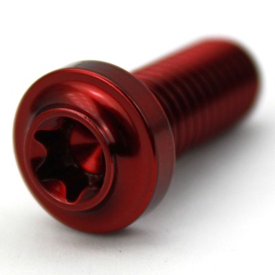 Titan Schraube Tech-Design Titanium Grade 5 Ti6Al4V - M8x20 rot