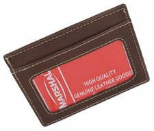 MENS GENUINE LEATHER WALLET ID Window thin Sleek Credit Card Holder Slim
