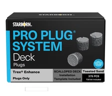 Pro Plug System for Trex Toasted Sand, 375 Plugs