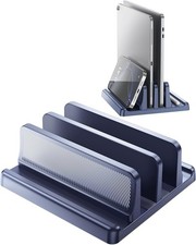 4 in 1 Vertical Laptop Stand Holder,Adjustable ABS Plastic Desktop Management No