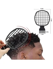 Twist Combs, ABS Plastic, Hair Sponge Brush Upgraded Design for Men Women Curls 