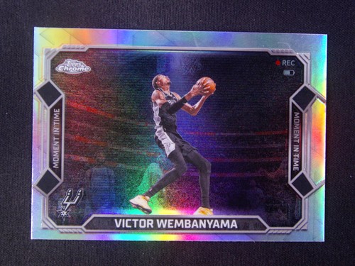 2025-26 Topps Chrome Update Victor Wembanyama #MT-10 Moment In Time Refractor -c