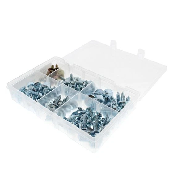 L&AMP;S ENGINEERS Acme' Screws with Captive Washers, Assorted Box (120 pieces)