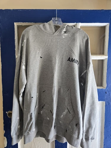 amiri felpa con cappuccio uomo