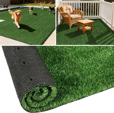 Artificial Grass Outdoor Rug - 4FTX6FT Turf Mat Fake Grass for Dogs
