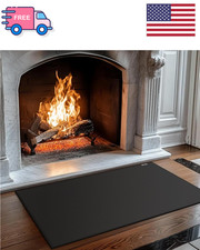 Hearth Rugs for Fireplaces Fire Resistant,48x28 inches Fireproof Fireplace Mat H