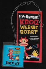 ROB ZOMBIE KROQ LA WEENIE ROAST PROGRAM + AAA LAMINATED ARTIST PASS Bad Relgion