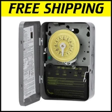 40 Amp Indoor Timer Switch with Manual Override - Ideal for Lighting & HVAC
