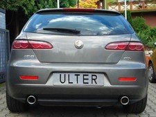 Ulter Edelstahl Duplex Sportauspuff Alfa Romeo 159 '05-2011 90mm rund eingerollt