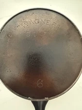 Wagner Sidney O Cast Iron Skillet #6 Full Heat Ring — c.1915–1925 — Antique