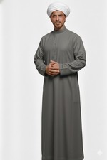 Islamic Robe Shiya Men Cloak Thobe Overcoat Traditional Arab Wear