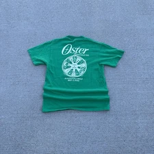 Vintage 1985 Hanes Beefy Green Oster Mahalo Hawaii Single Stitch Surf Shirt M