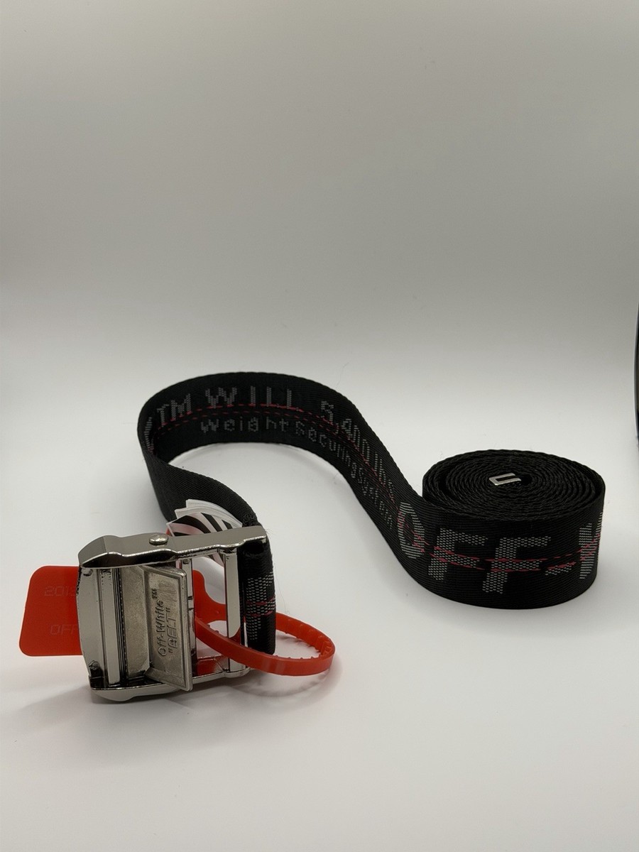 Off-White Industrial Webbing Belt Adjustable Metal Buckle  display picture 1