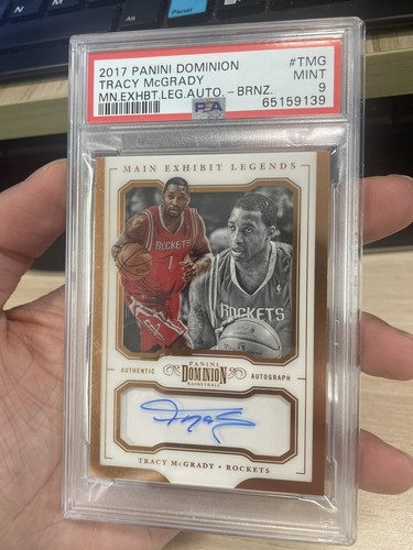 2017 panini dominion tracy mcgrady auto /20 PSA 9 T-mac
