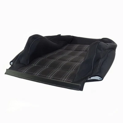 Front Right Passenger Seat Cover VW Golf 6 GTD 5-Door Fabric Black/White - Bild 1 von 4