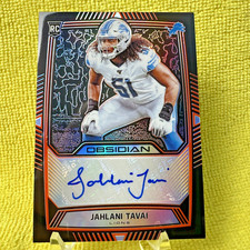 2019 Panini Obsidian Rookie Auto /75 Jahlani Tavai #RA-JTA Electric Etch Orange