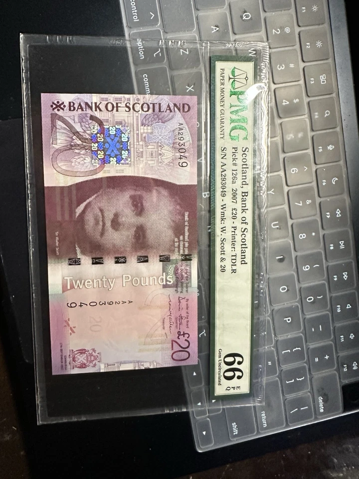 Scotland 20 Pounds 2007 Prefix AA Pmg66 - Bild 2 von 2