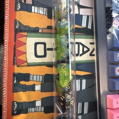 Sirius Dice -Green +Blue- Dice Set 7 + 1 Extra New in Box