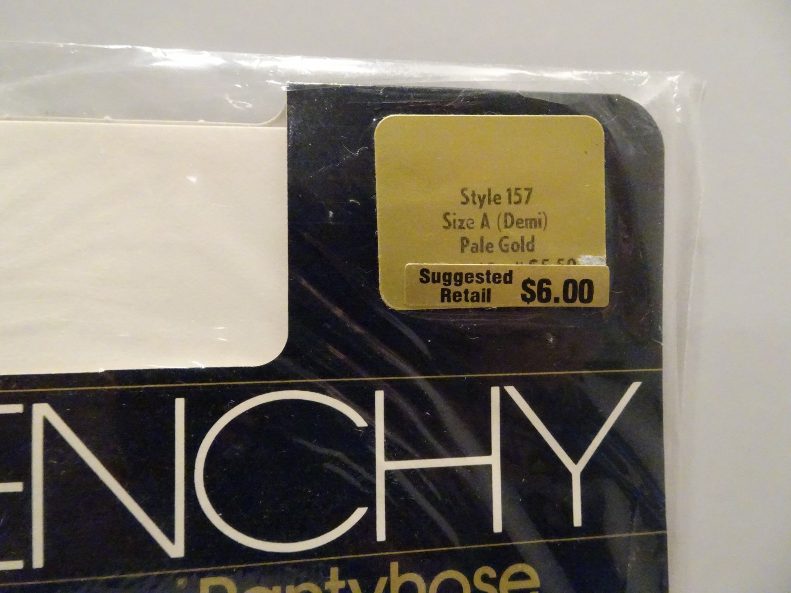 LOT 4 Vintage Givenchy Body Gleamers Pantyhose Sandaltoe Size A B Silver Fox ++ thumbnail 2