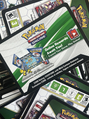 300x Pokemon TCG Online Code Cards - Unused - Codes Messaged