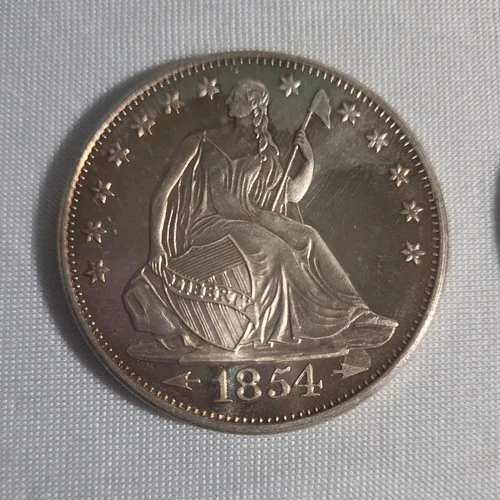 1 oz .999 Fine Silver Round 1854 Seated Liberty Design Bullion
