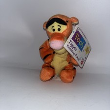 Vintage Disney Mattel 8  Tigger Beanbag Friend Plush With Tag