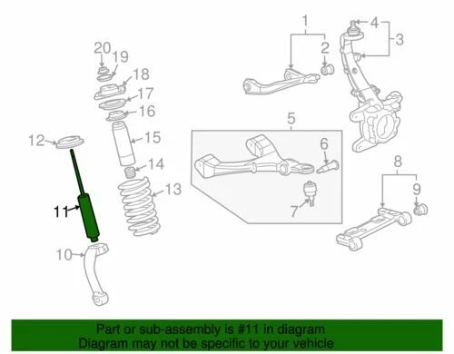 Amortiguador genuino GM 2006-2007 Buick Chevrolet GMC Rainier Envoy 19177785 Foto 2 de 2