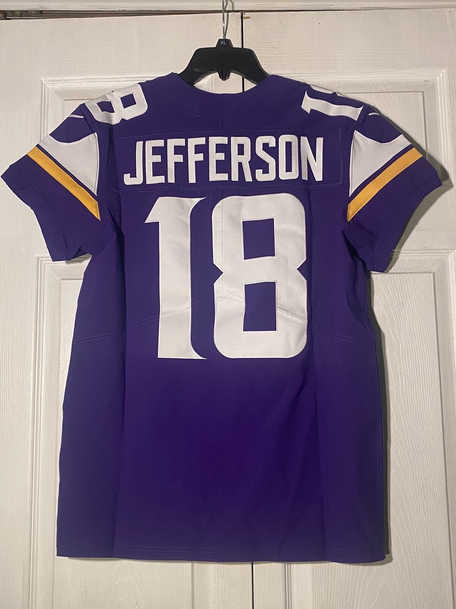 Maillot De Football Américain Vikings Justin Jefferson #18 - Homme Taille XL - Violet - Neuf Avec étiquette