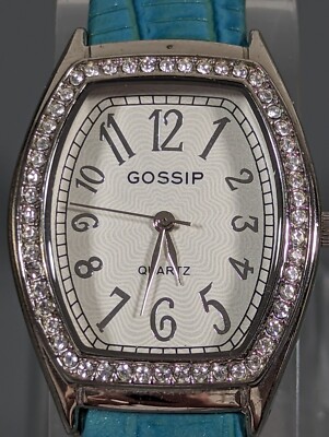 Gossip Silver Tone Colorful Rhinestone Clamper Stainless Steel Watch WORKING Non Working Gossip Mesh Cuff Ladies Watch - Etsy main image 4